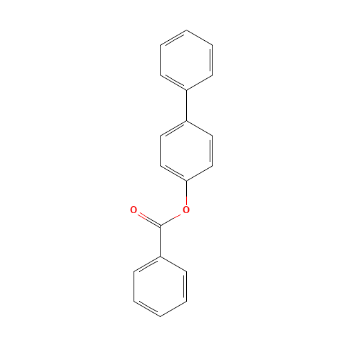 BENZOIC ACID 4-BIPHENYL ESTER (CAS: 2170-13-0) - Chemical Structure and Molecular Formula 