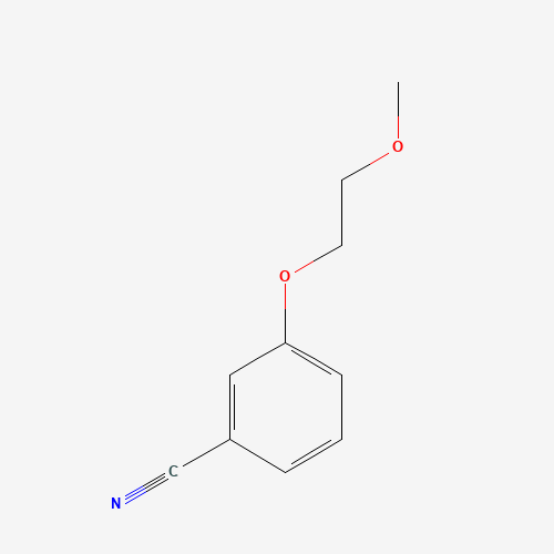 3-(2-methoxyethoxy)benzonitrile (CAS: 80407-67-6) - Chemical Structure and Molecular Formula 