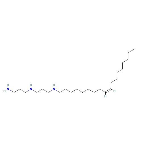 (Z)-N-(3-aminopropyl)-N'-9-octadecenylpropane-1,3-diamine (CAS: 28872-01-7) - Chemical Structure and Molecular Formula 