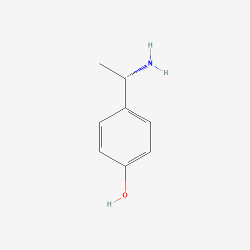 (R)-4-(1-AMINOETHYL)PHENOL (CAS: 221670-72-0) - Chemical Structure and Molecular Formula 
