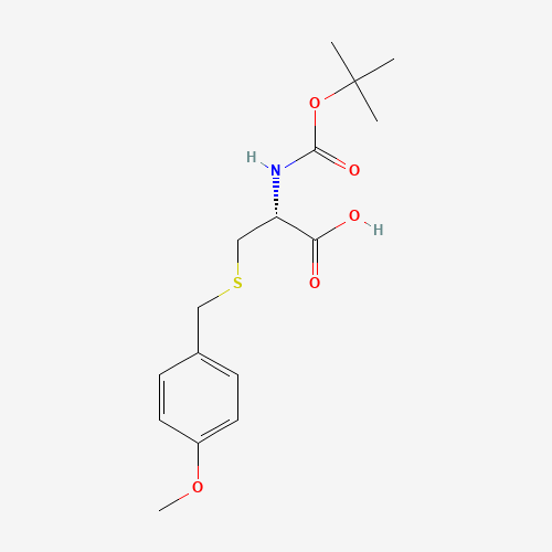BOC-CYS(4-MEOBZL)-OH (CAS: 18942-46-6) - Chemical Structure and Molecular Formula 