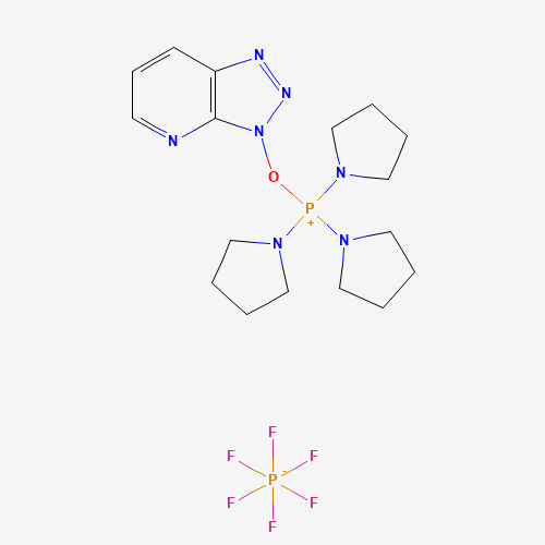 (3-Hydroxy-3H-1,2,3-triazolo[4,5-b]pyridinato-O)tri-1-pyrrolidinylphosphonium hexafluorophosphate (CAS: 156311-83-0) - Chemical Structure and Molecular Formula 