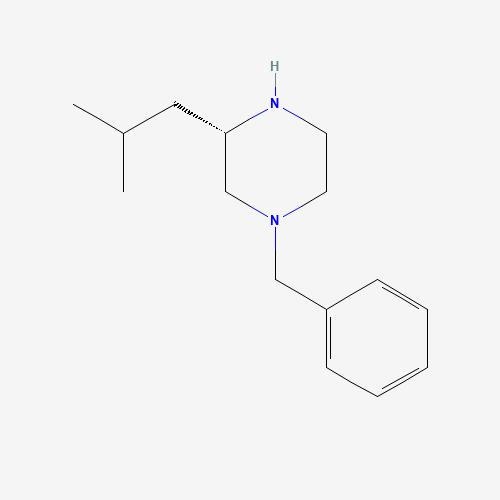 (S)-N4-Benzyl-2-isobutylpiperazine (CAS: 444892-03-9) - Chemical Structure and Molecular Formula 