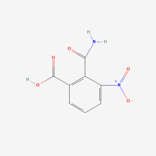 2-Aminocarbonyl-3-nitrobenzoic acid (CAS: 77326-45-5) - Chemical Structure and Molecular Formula 