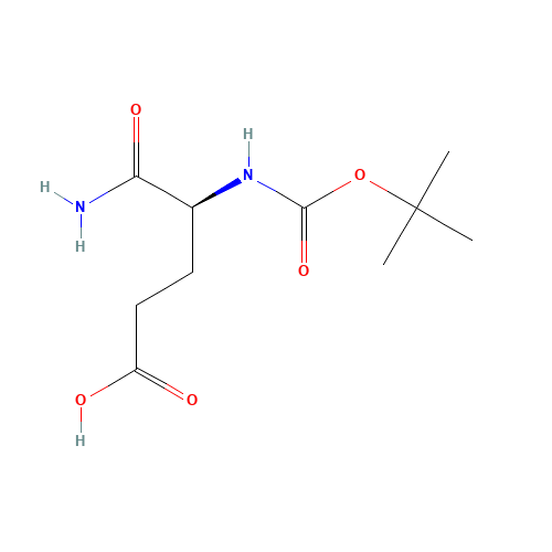 BOC-GLU-NH2 (CAS: 18800-74-3) - Chemical Structure and Molecular Formula 