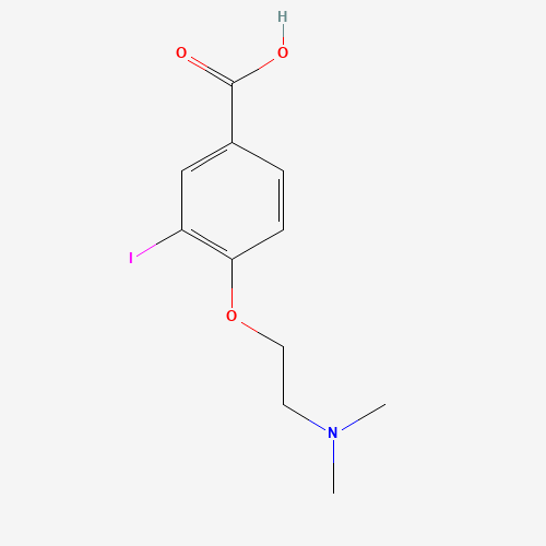 4-(2-(dimethylamino)ethoxy)-3-iodobenzoic acid (CAS: 1131614-51-1) - Chemical Structure and Molecular Formula 