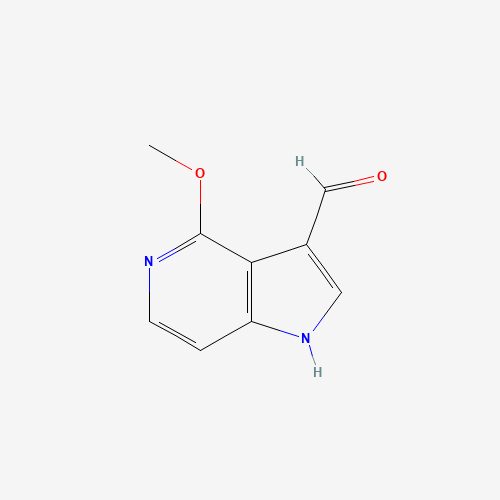 4-methoxy-1H-pyrrolo[3,2-c]pyridine-3-carbaldehyde (CAS: 1000341-31-0) - Chemical Structure and Molecular Formula 