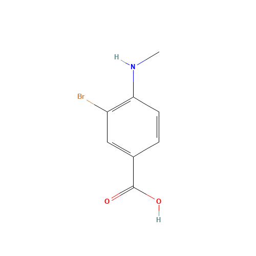 3-bromo-4-(methylamino)benzoic acid (CAS: 1131615-00-3) - Related Chemical Product