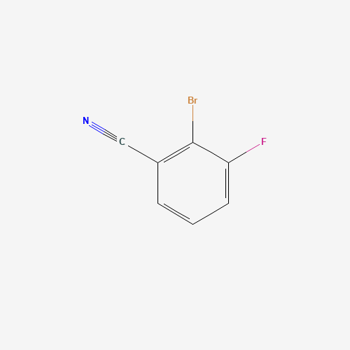 2-BROMO-3-FLUOROBENZONITRILE (CAS: 425379-16-4) - Chemical Structure and Molecular Formula 