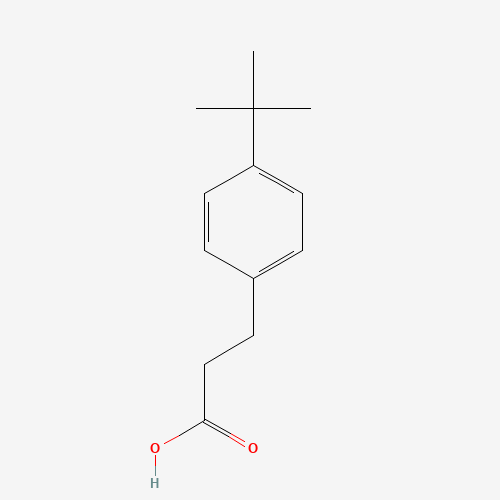 3-(4-TERT-BUTYL-PHENYL)-PROPIONIC ACID (CAS: 1208-64-6) - Chemical Structure and Molecular Formula 