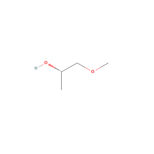 (S)-(+)-1-Methoxy-2-propanol (CAS: 26550-55-0) - Chemical Structure and Molecular Formula 