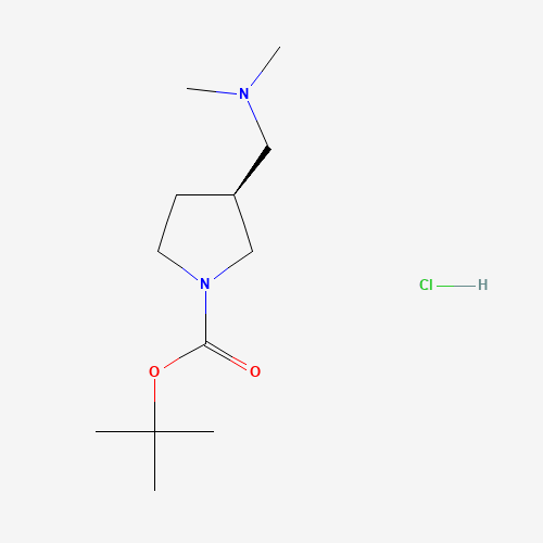 (S)-1-BOC-3-((DIMETHYLAMINO)METHYL)PYRROLIDINE (CAS: 85916-26-3) - Chemical Structure and Molecular Formula 
