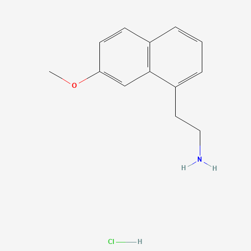 2-(7-Methoxy-1-naphthyl)ethylamine hydrochloride (CAS: 139525-77-2) - Chemical Structure and Molecular Formula 