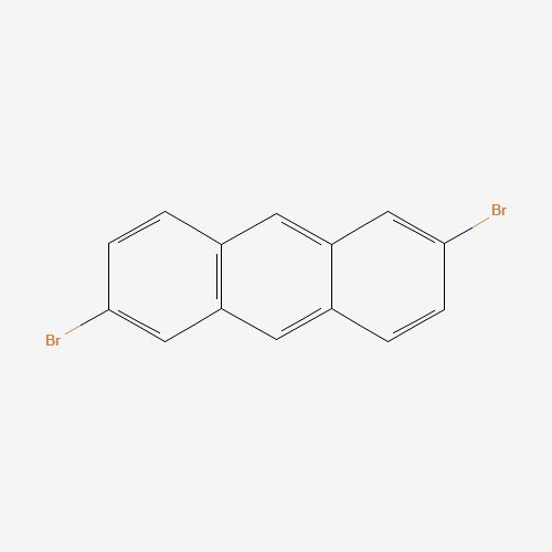 2,6-DIBROMOANTHRACENE (CAS: 186517-01-1) - Chemical Structure and Molecular Formula 