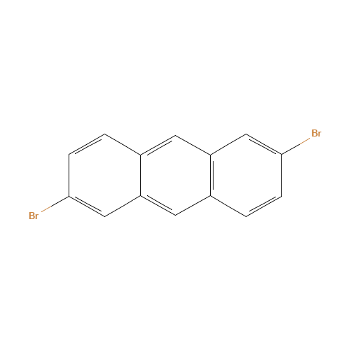 2,6-DIBROMOANTHRACENE (CAS: 186517-01-1) - Chemical Structure and Molecular Formula 