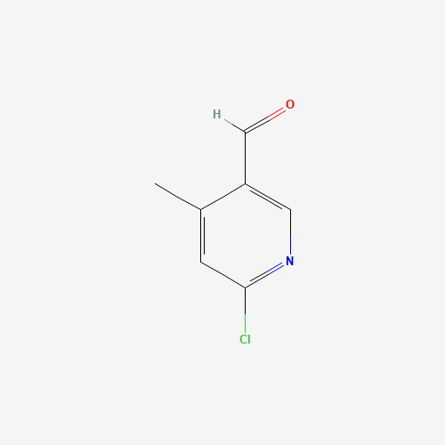 2-CHLORO-5-FORMYL-4-PICOLINE (CAS: 884495-38-9) - Chemical Structure and Molecular Formula 