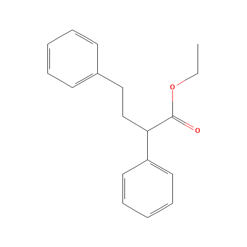 Ethyl-2,4-diphenylbutanoate (CAS: 53608-81-4) - Chemical Structure and Molecular Formula 