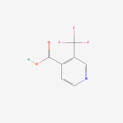 3-(TRIFLUOROMETHYL)ISONICOTINIC ACID (CAS: 590371-38-3) - Chemical Structure and Molecular Formula 