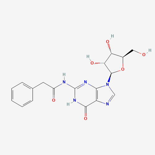 N2-Phenylacetyl guanosine (CAS: 132628-16-1) - Chemical Structure and Molecular Formula 