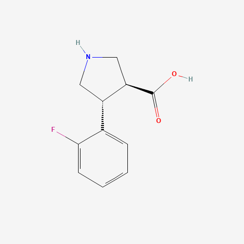 (3S,4R)-4-(2-FLUOROPHENYL)PYRROLIDINE-3-CARBOXYLIC ACID (CAS: 1049975-91-8) - Related Chemical Product