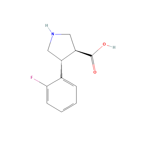 (3S,4R)-4-(2-FLUOROPHENYL)PYRROLIDINE-3-CARBOXYLIC ACID (CAS: 1049975-91-8) - Related Chemical Product