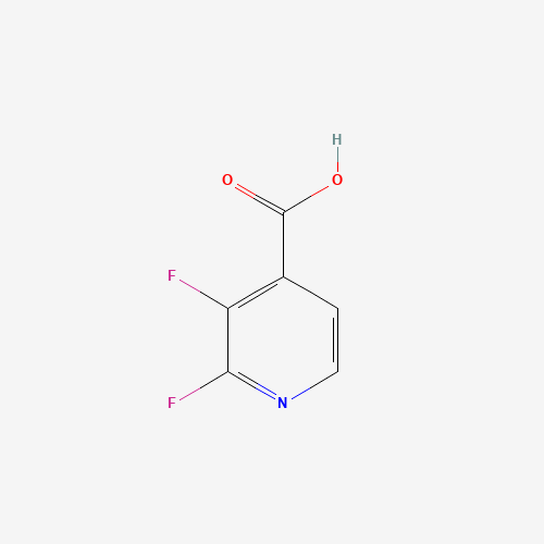 2,3-Difluoropyridine-4-carboxylic acid (CAS: 851386-31-7) - Chemical Structure and Molecular Formula 