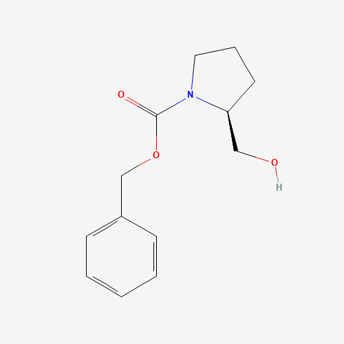 (S)-1-CBZ-2-HYDROXYMETHYLPYRROLIDINE (CAS: 6216-63-3) - Chemical Structure and Molecular Formula 
