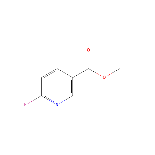 6-FLUORONICOTINIC ACID METHYL ESTER (CAS: 1427-06-1) - Chemical Structure and Molecular Formula 