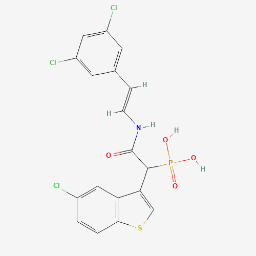 Phosphonic acid,P-[1-(5-chlorobenzo[b]thien-3-yl)-2-[[2-(3,5-dichlorophenyl)ethenyl]amino]-2-oxoethyl]- (CAS: 1020540-31-1) - Related Chemical Product