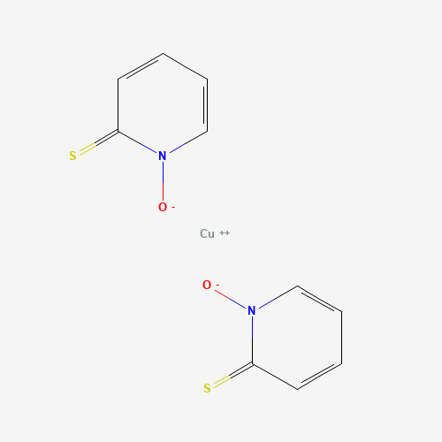 Bis(1-hydroxy-1H-pyridine-2-thionato-O,S)copper (CAS: 14915-37-8) - Chemical Structure and Molecular Formula 