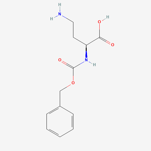 N-alpha-Cbz-L-2,4-diamiobutyric acid (CAS: 62234-40-6) - Chemical Structure and Molecular Formula 