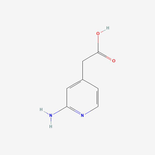 2-Amino-4-pyridineacetic acid (CAS: 887580-47-4) - Chemical Structure and Molecular Formula 