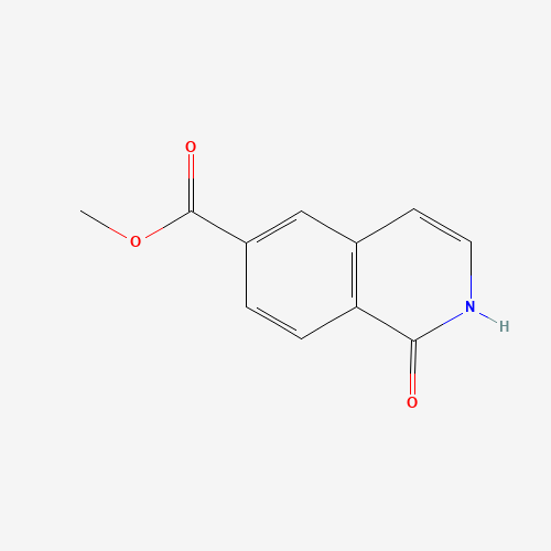methyl 1-oxo-1,2-dihydroisoquinoline-6-carboxylate (CAS: 1184920-35-1) - Chemical Structure and Molecular Formula 