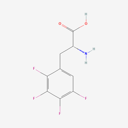 2,3,4,5-Tetrafluoro-D-Phenylalanine (CAS: 747405-49-8) - Chemical Structure and Molecular Formula 