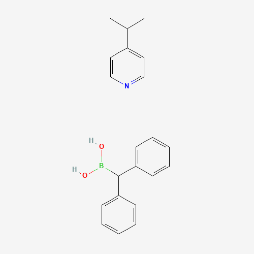 4-Isopropylpyridine diphenylmethylboronate (CAS: 159565-88-5) - Chemical Structure and Molecular Formula 