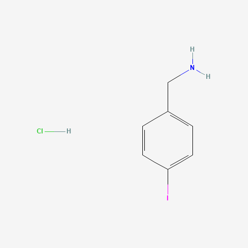 4-Iodobenzylamine hydrochloride (CAS: 59528-27-7) - Chemical Structure and Molecular Formula 