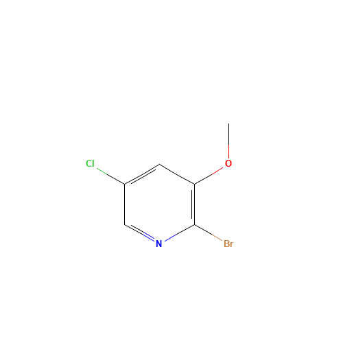 2-Bromo-3-Methoxy-5-Chloropyridine (CAS: 127561-71-1) - Chemical Structure and Molecular Formula 
