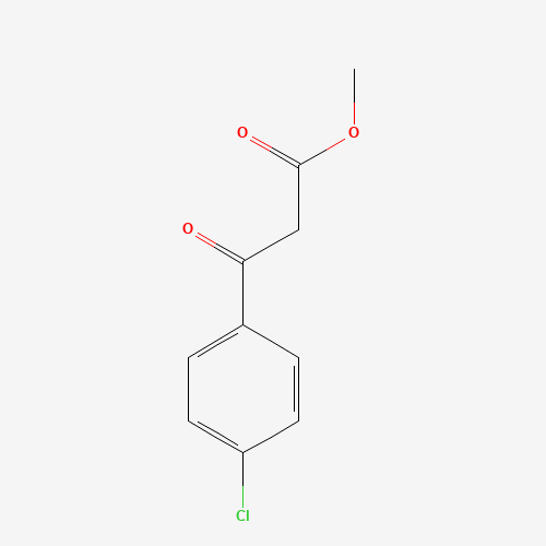 METHYL (4-CHLOROBENZOYL)ACETATE (CAS: 22027-53-8) - Chemical Structure and Molecular Formula 