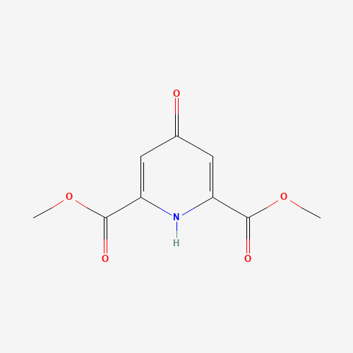 dimethyl 4-hydroxypyridine-2,6-dicarboxylate (CAS: 19872-91-4) - Chemical Structure and Molecular Formula 