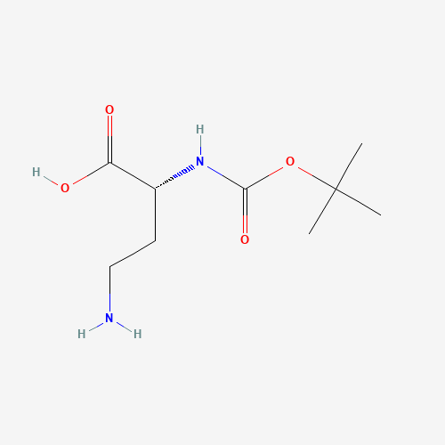 Boc-D-2,4-diaminobutyric acid (CAS: 80445-78-9) - Chemical Structure and Molecular Formula 