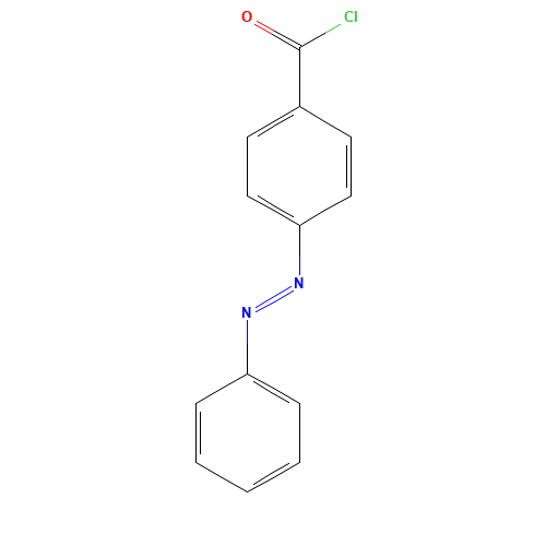 4-PHENYLAZOBENZOYL CHLORIDE (CAS: 104-24-5) - Chemical Structure and Molecular Formula 