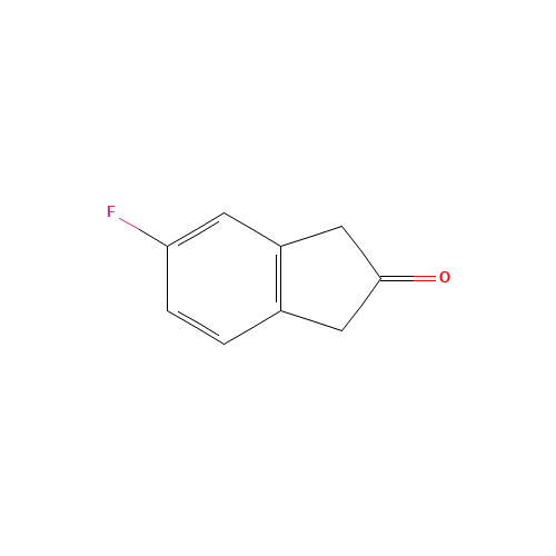 5-Fluoro-2-indanone (CAS: 57584-69-7) - Chemical Structure and Molecular Formula 