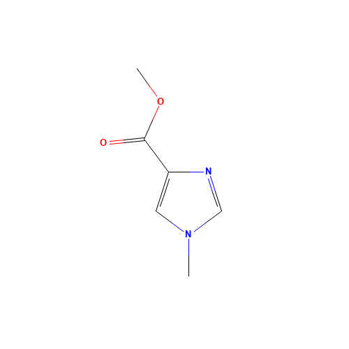 1-METHYL-1H-IMIDAZOLE-4-CARBOXYLIC ACID METHYL ESTER (CAS: 17289-19-9) - Chemical Structure and Molecular Formula 