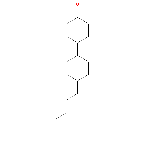 4-Pentyldicyclohexylanone (CAS: 84868-02-0) - Chemical Structure and Molecular Formula 
