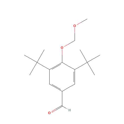 3,5-di-tert-butyl-4-(methoxymethoxy)benzaldehyde (CAS: 151166-75-5) - Chemical Structure and Molecular Formula 