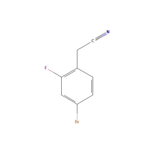 4-BROMO-2-FLUOROBENZYL CYANIDE (CAS: 114897-91-5) - Chemical Structure and Molecular Formula 