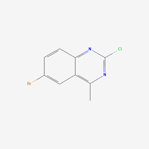 6-BROMO-2-CHLORO-4-METHYLQUINAZOLINE (CAS: 175724-46-6) - Chemical Structure and Molecular Formula 