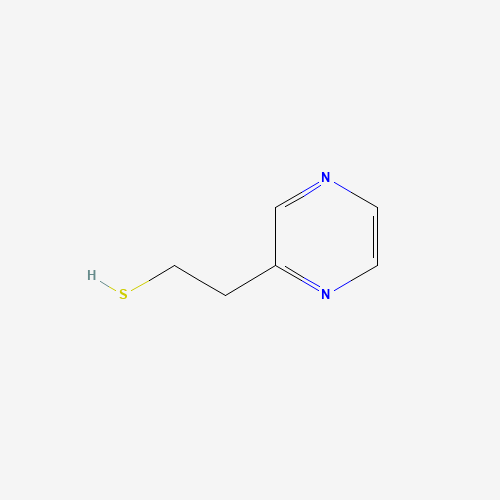 2-Pyrazinylethanethiol (CAS: 35250-53-4) - Chemical Structure and Molecular Formula 