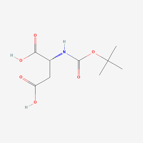 Boc-D-Aspartic acid (CAS: 62396-48-9) - Chemical Structure and Molecular Formula 