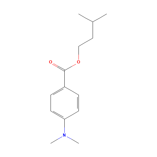 Padimate (CAS: 21245-01-2) - Chemical Structure and Molecular Formula 